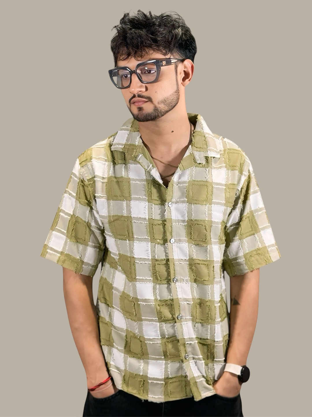 

Moda Rapido Men Comfort Opaque Checked Casual Shirt, Yellow