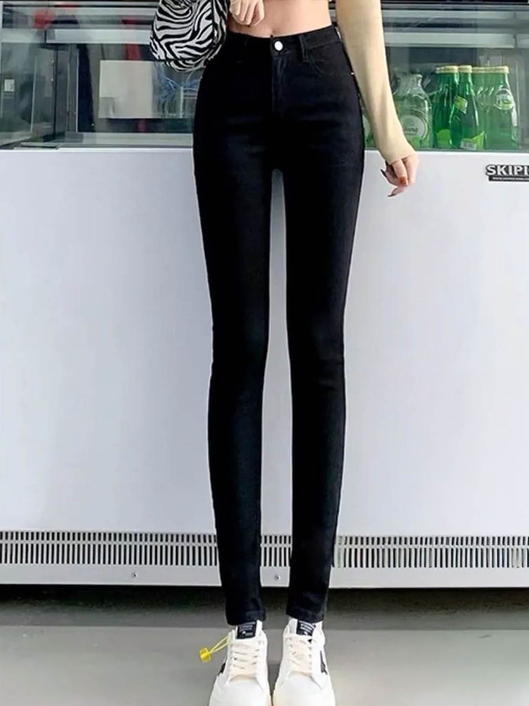 

StyleCast Women Solid Black Skinny Fit Mid-Rise Jeans