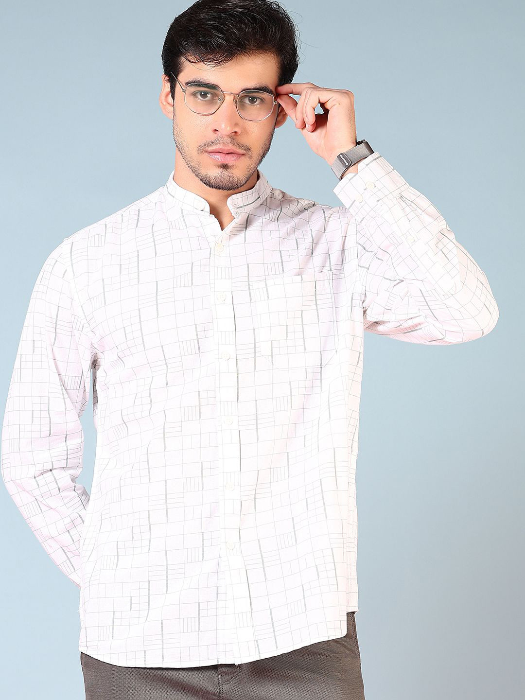 

V-Mart Men Opaque Printed Casual Shirt, Green