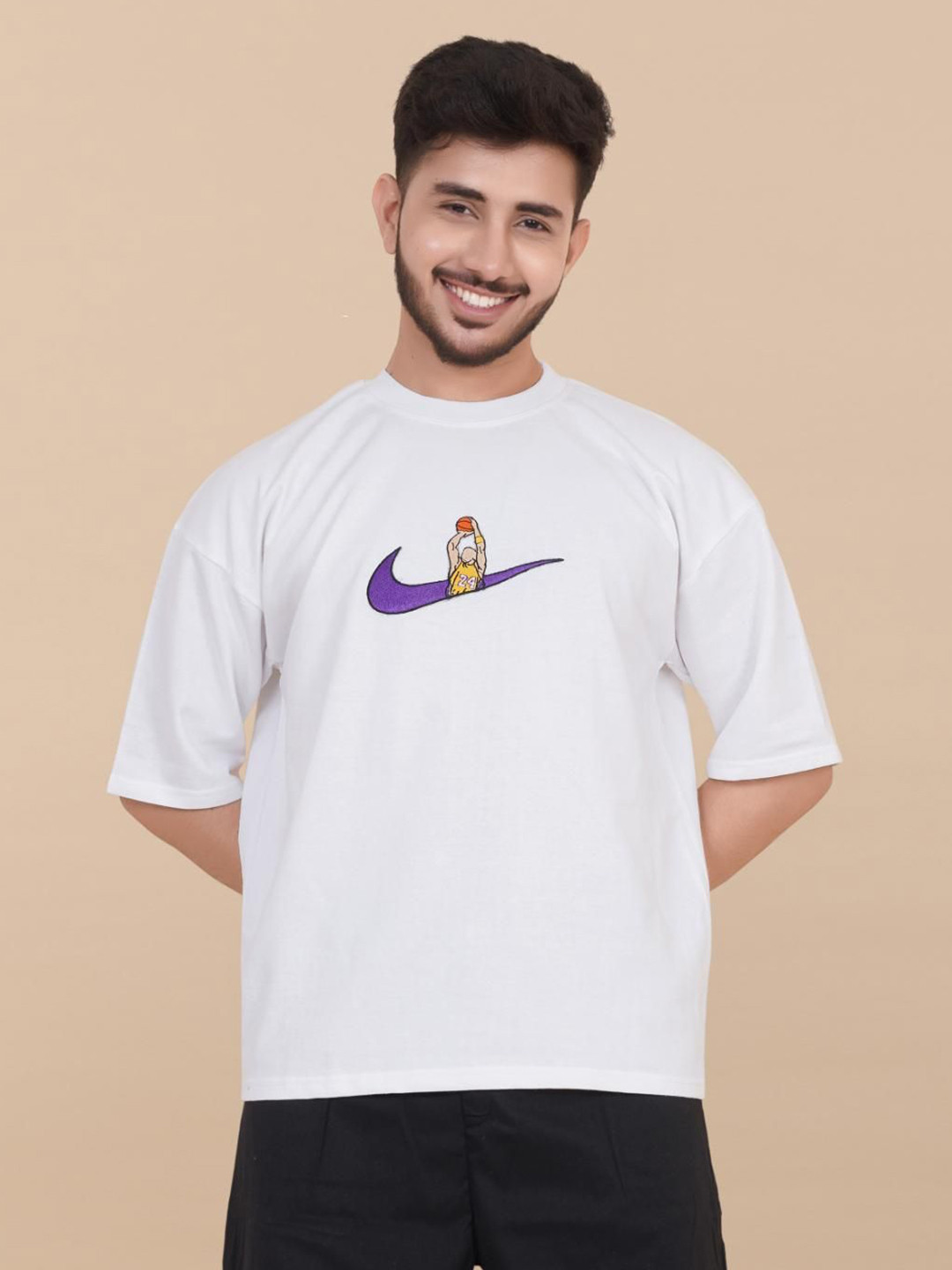 

Moda Rapido Men Printed Pockets T-shirt, White