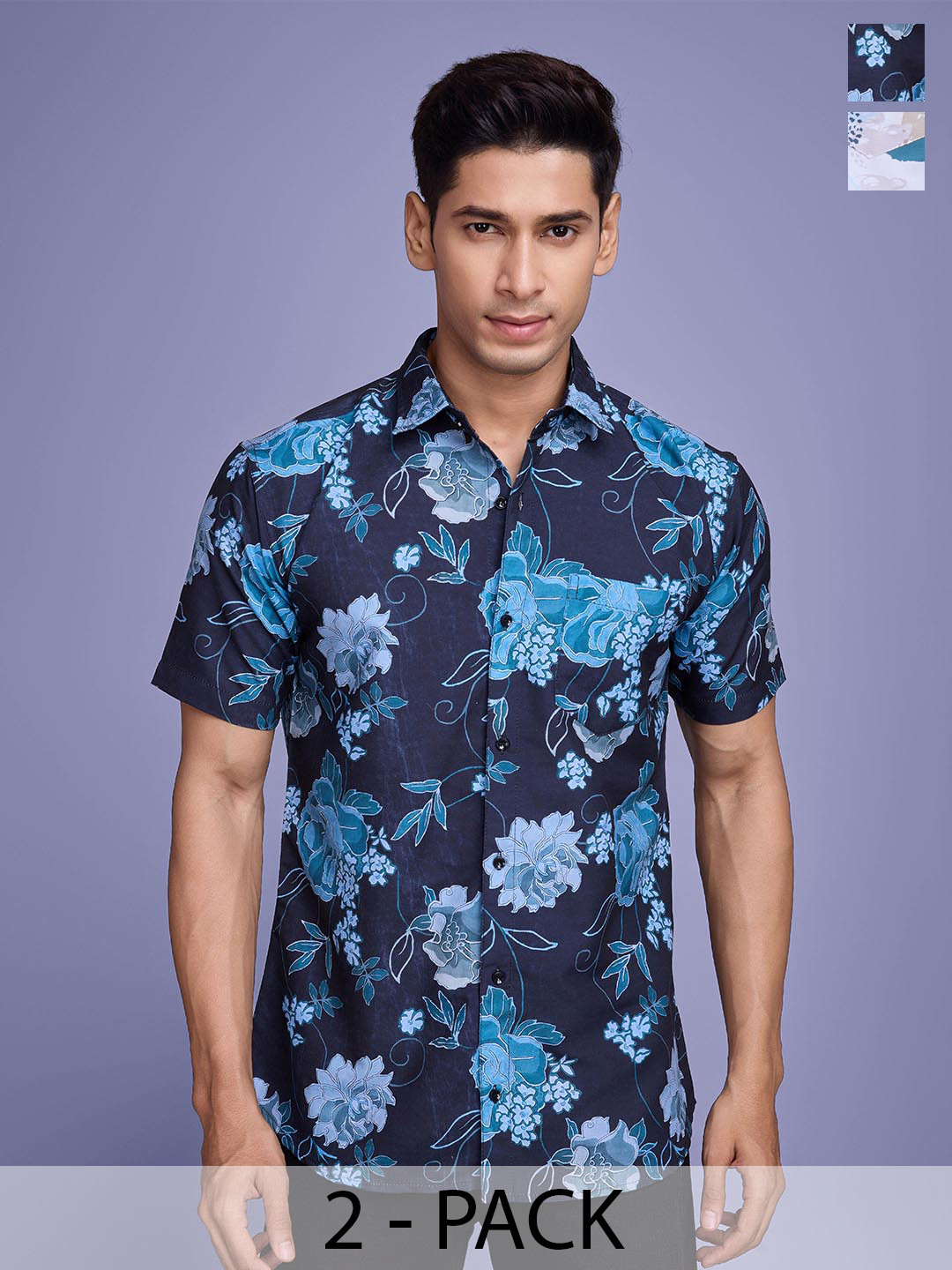 

Moda Rapido Men Standard Floral Opaque Printed Casual Shirt, Multi