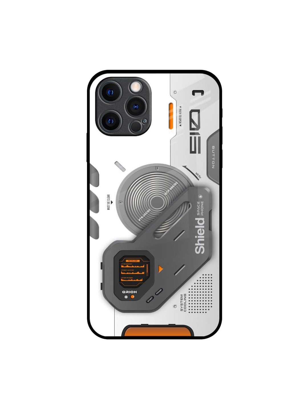 

QRIOH Typography Printed iPhone 12 Pro Max Back Case Mobile Accessories, White