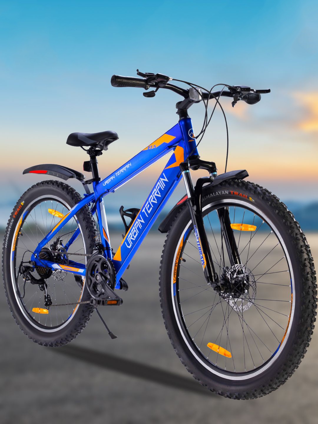 

URBAN TERRAIN UT1001 27.5T With Steel Frame 21-Speed Shimano Gear Mountain Bike, Blue