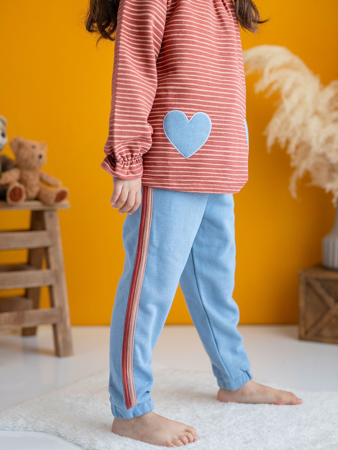

YK Girls Relaxed Fit Trousers, Blue