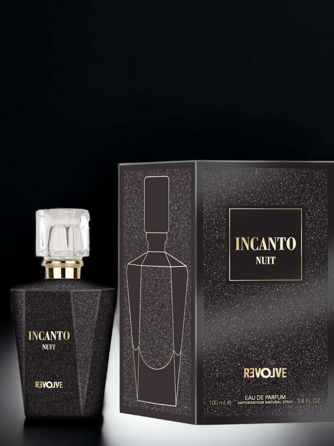 

Revolve Incanto Nuit Long Lasting Eau De Parfum - 100 ml, Black