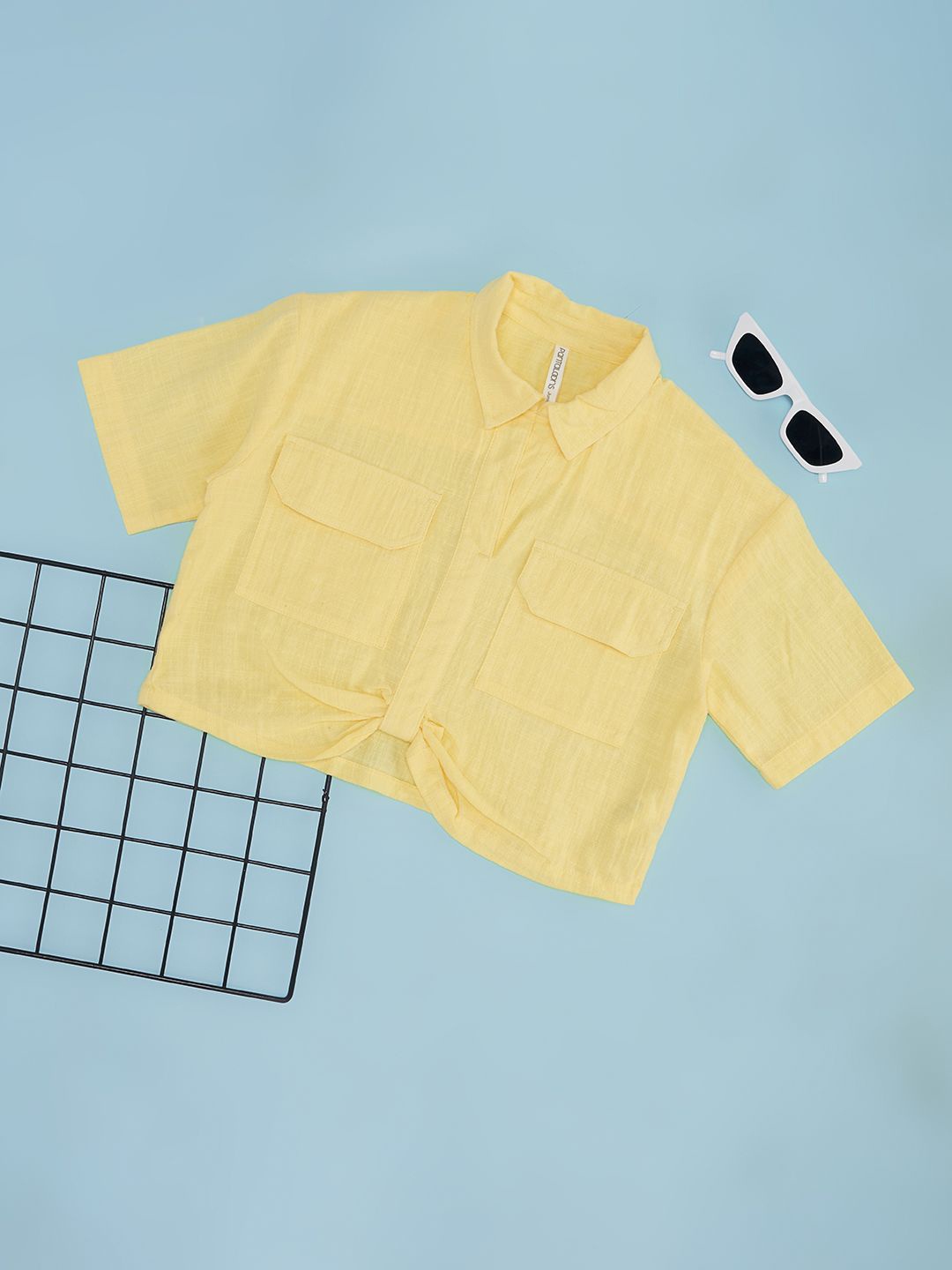 

Pantaloons Junior Cotton Boxy Top, Yellow