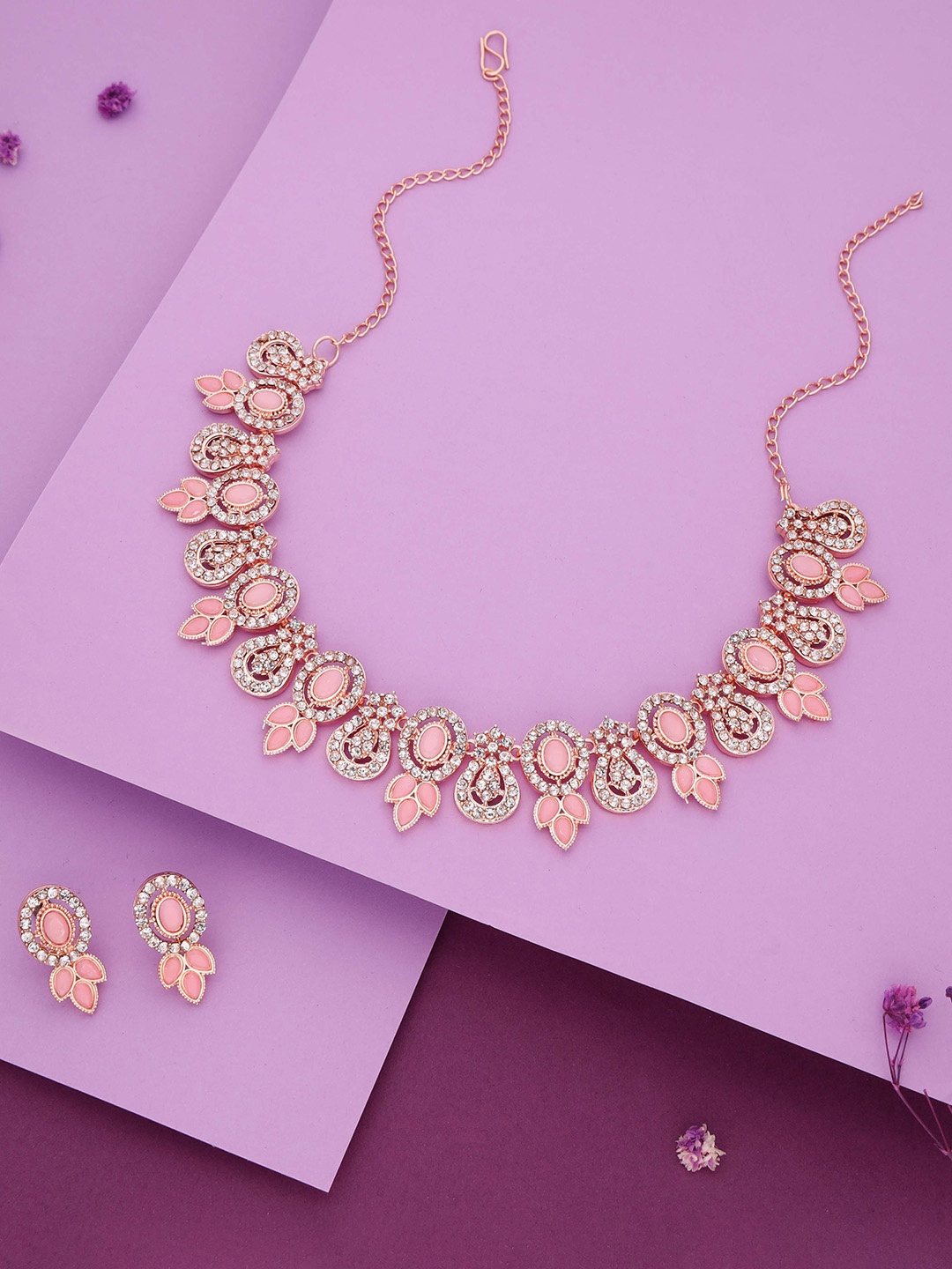

Anouk Gold-Plated Artificial Stone-Studded Jewellery Set