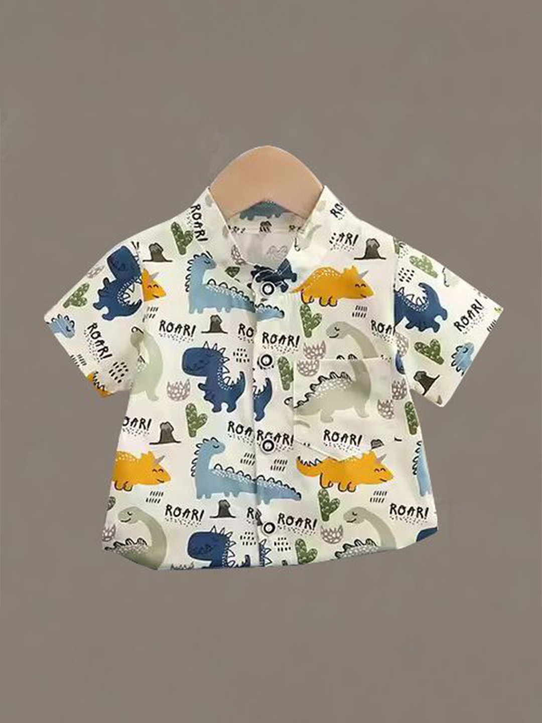 

DANGAR Unisex Kids Premium Opaque Printed Casual Shirt, Multi