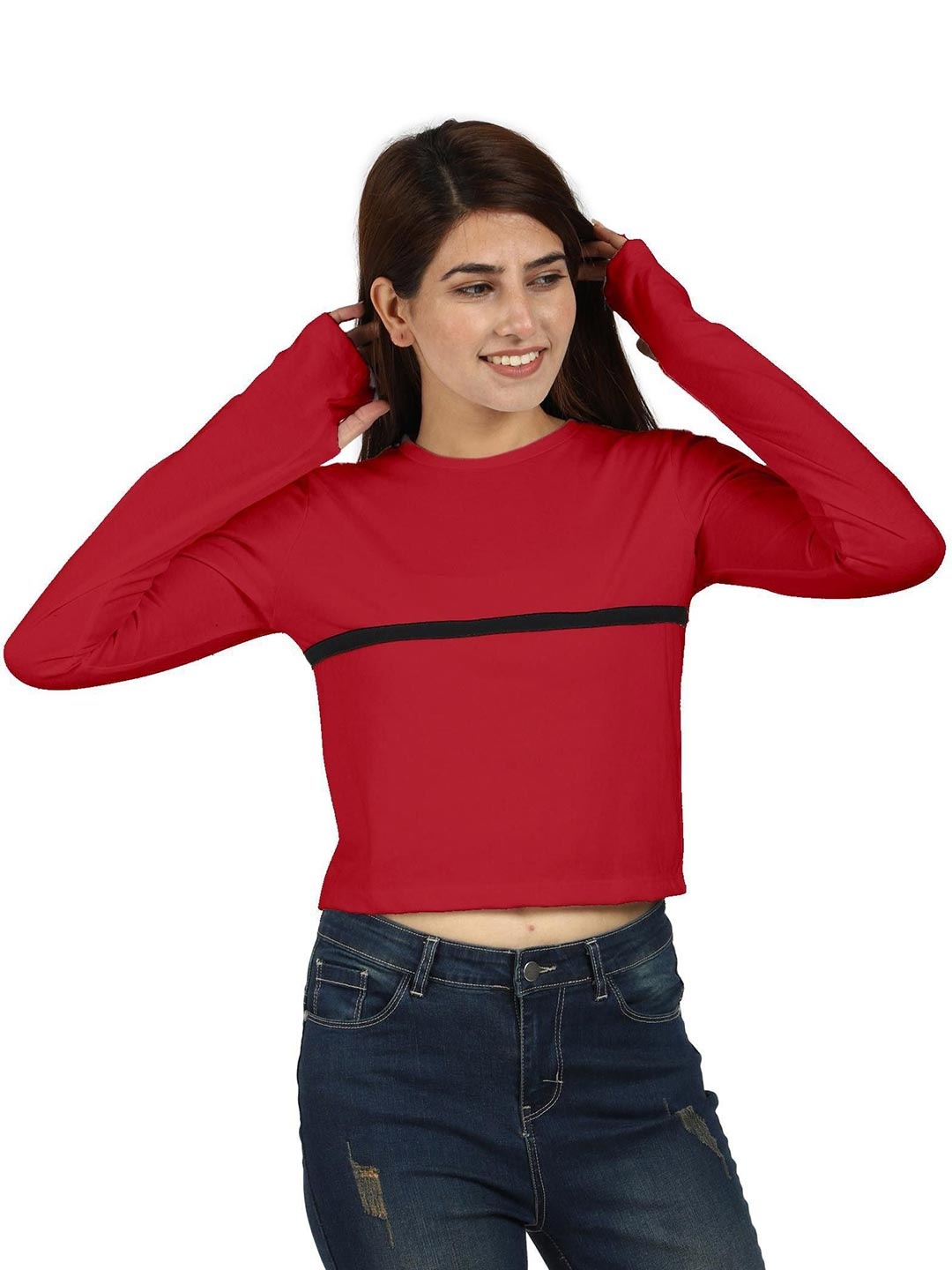 

ROARERS Cotton Crop Top, Na