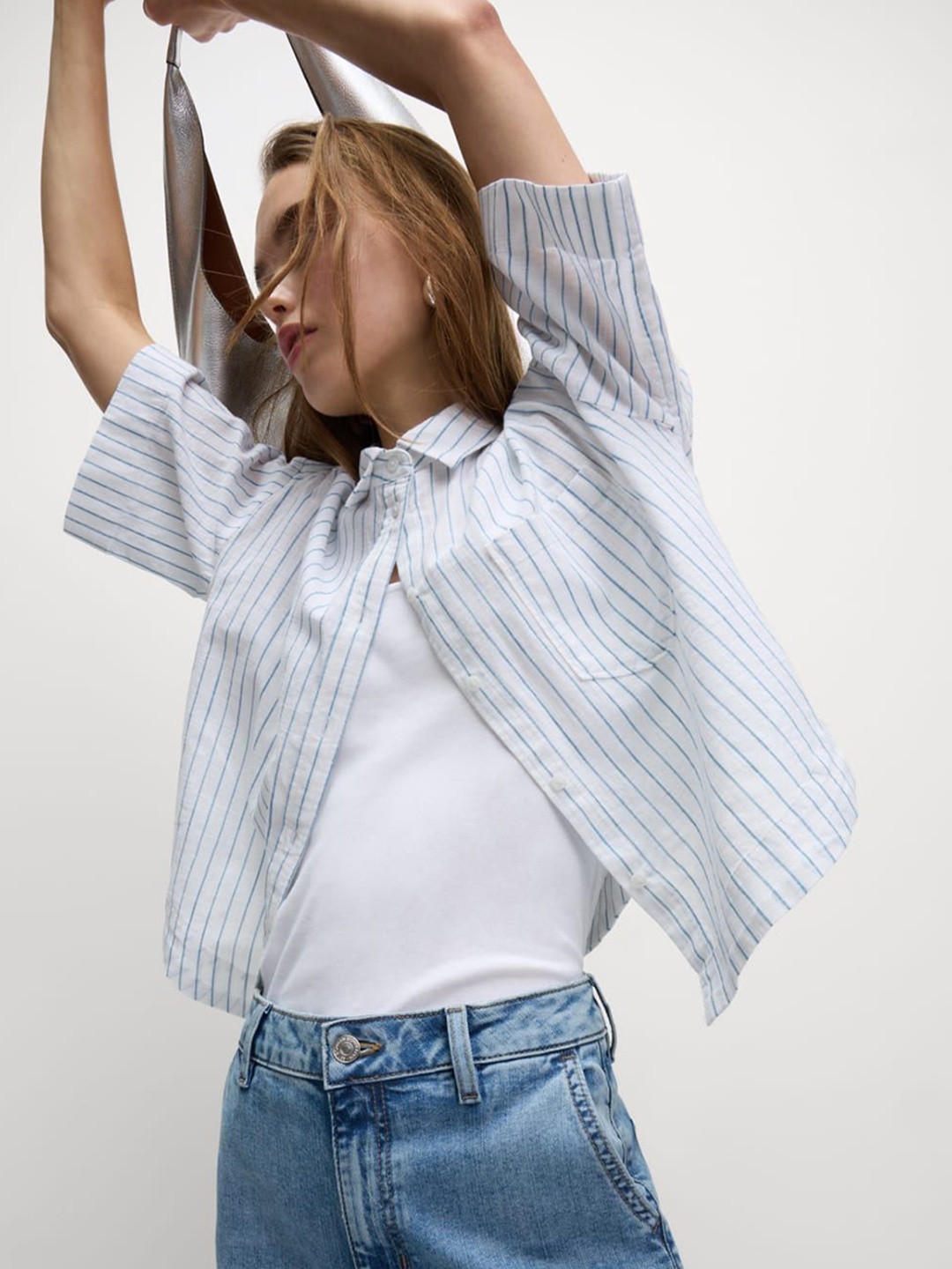 

Marks & Spencer Women Opaque Striped Casual Shirt, Multi
