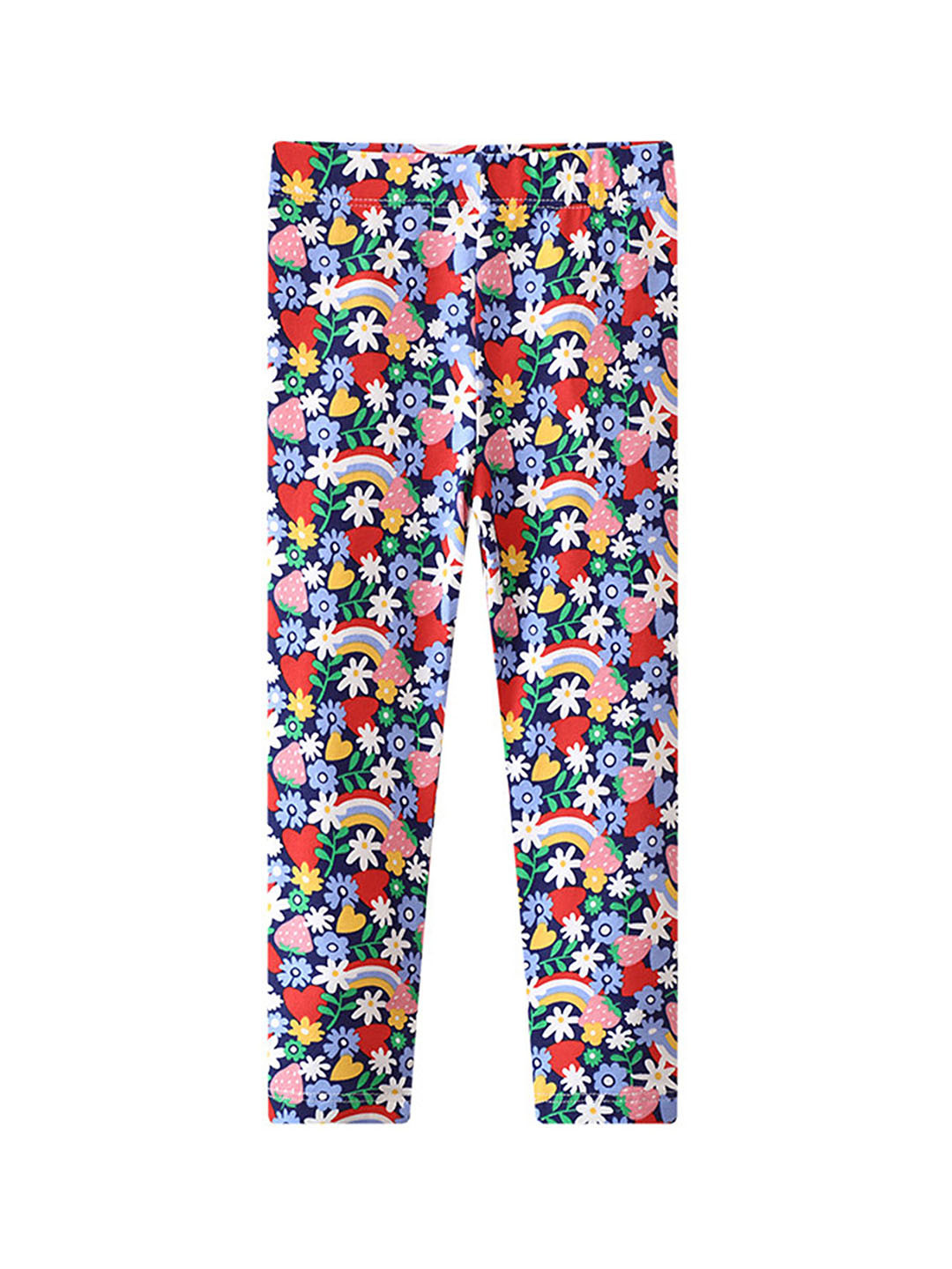 

LULU & SKY Girls Printed Ankle Length Leggings, Purple