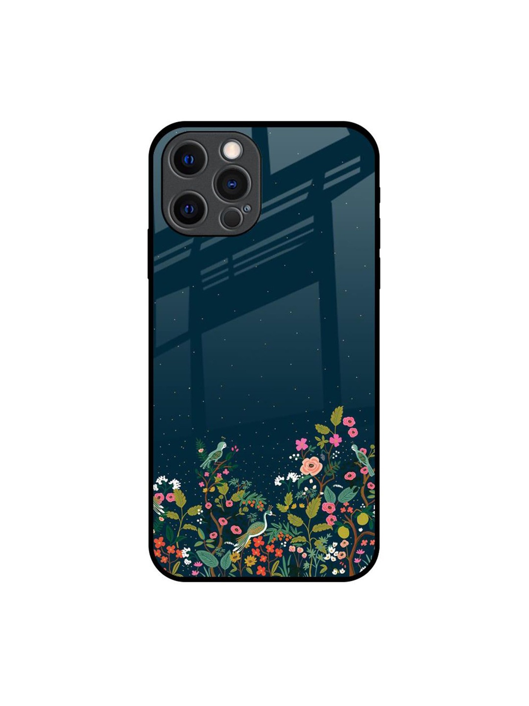 

QRIOH Floral Printed iPhone 12 Pro Back Case Mobile Accessories, Green