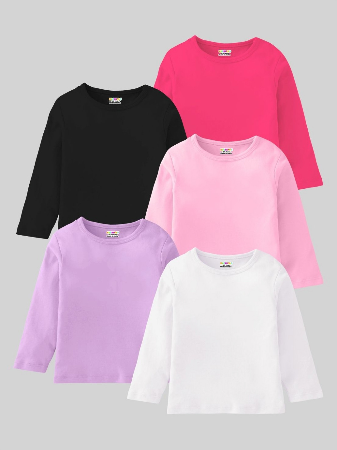 

KUCHIPOO Girls 5 T-shirt, Multi