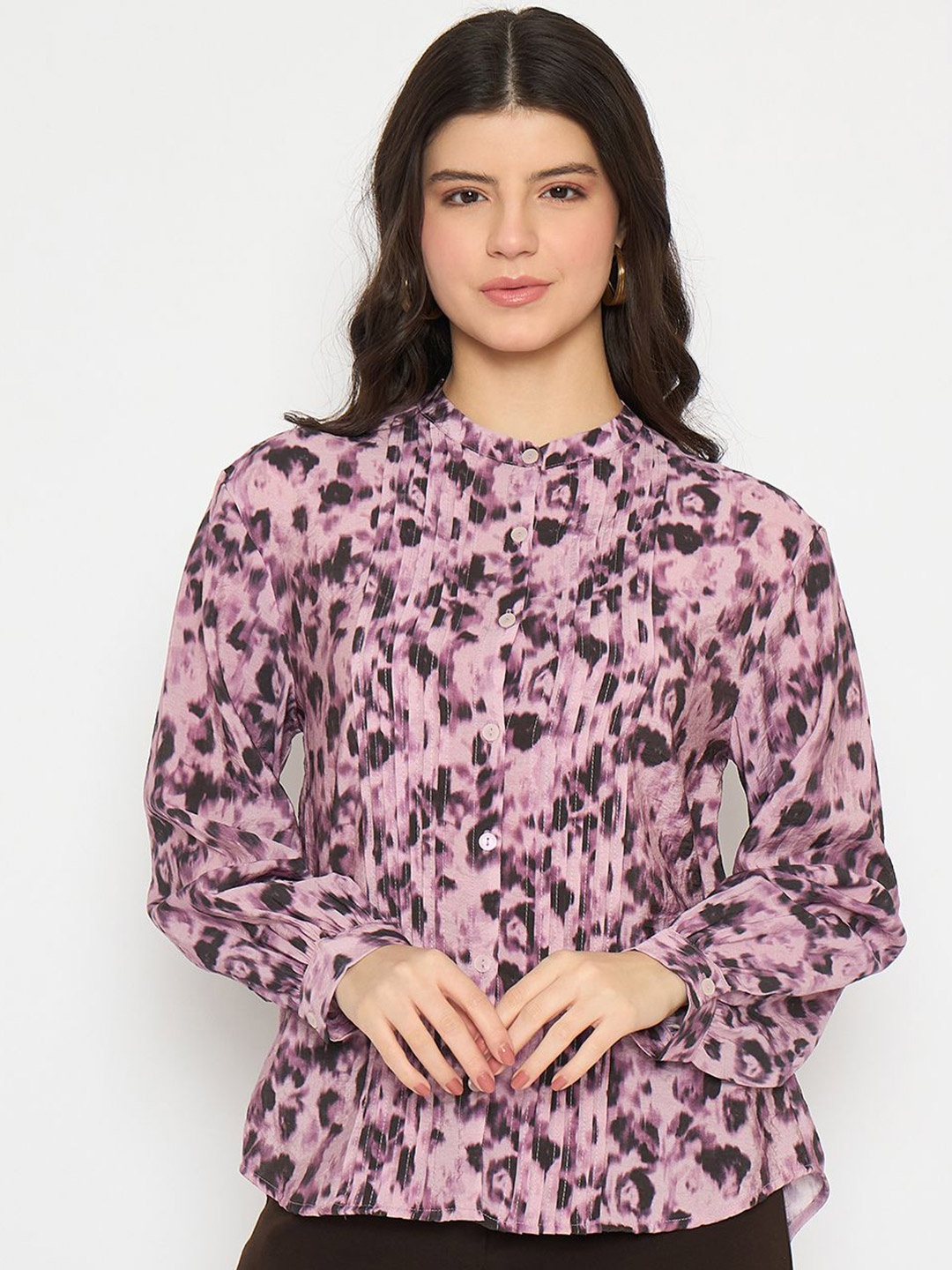 

Madame Floral Print Top, Mauve