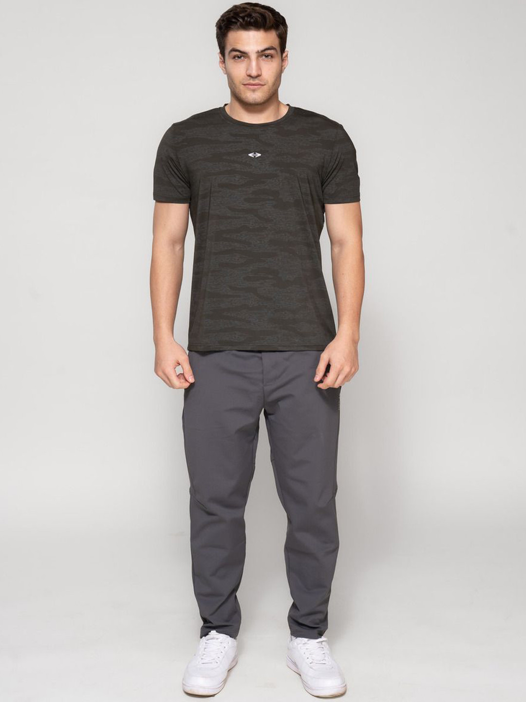 

STRCH Men Mid-Rise Track Pants, Grey