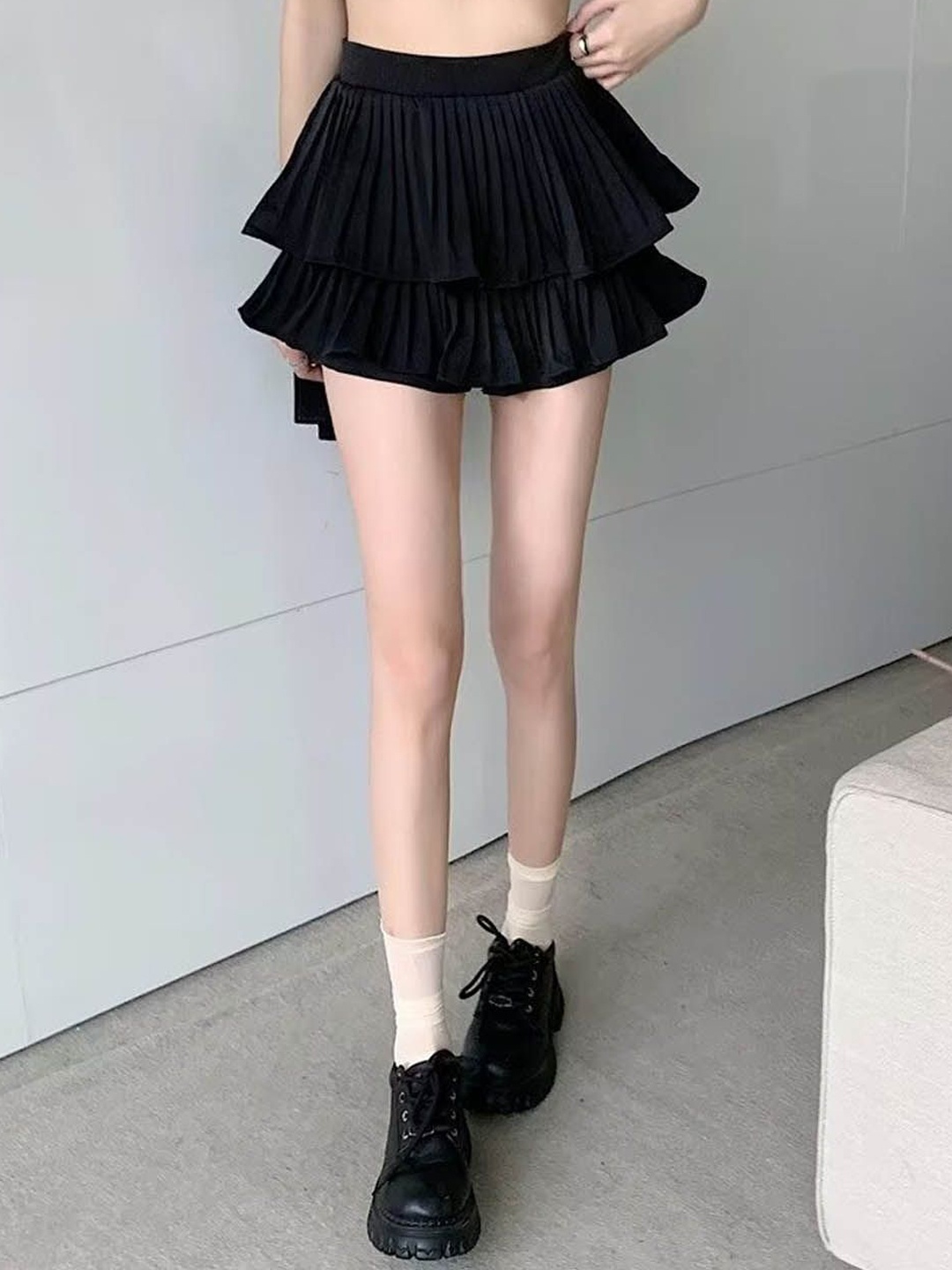 

StyleCast Layered Mini Skirt, Black