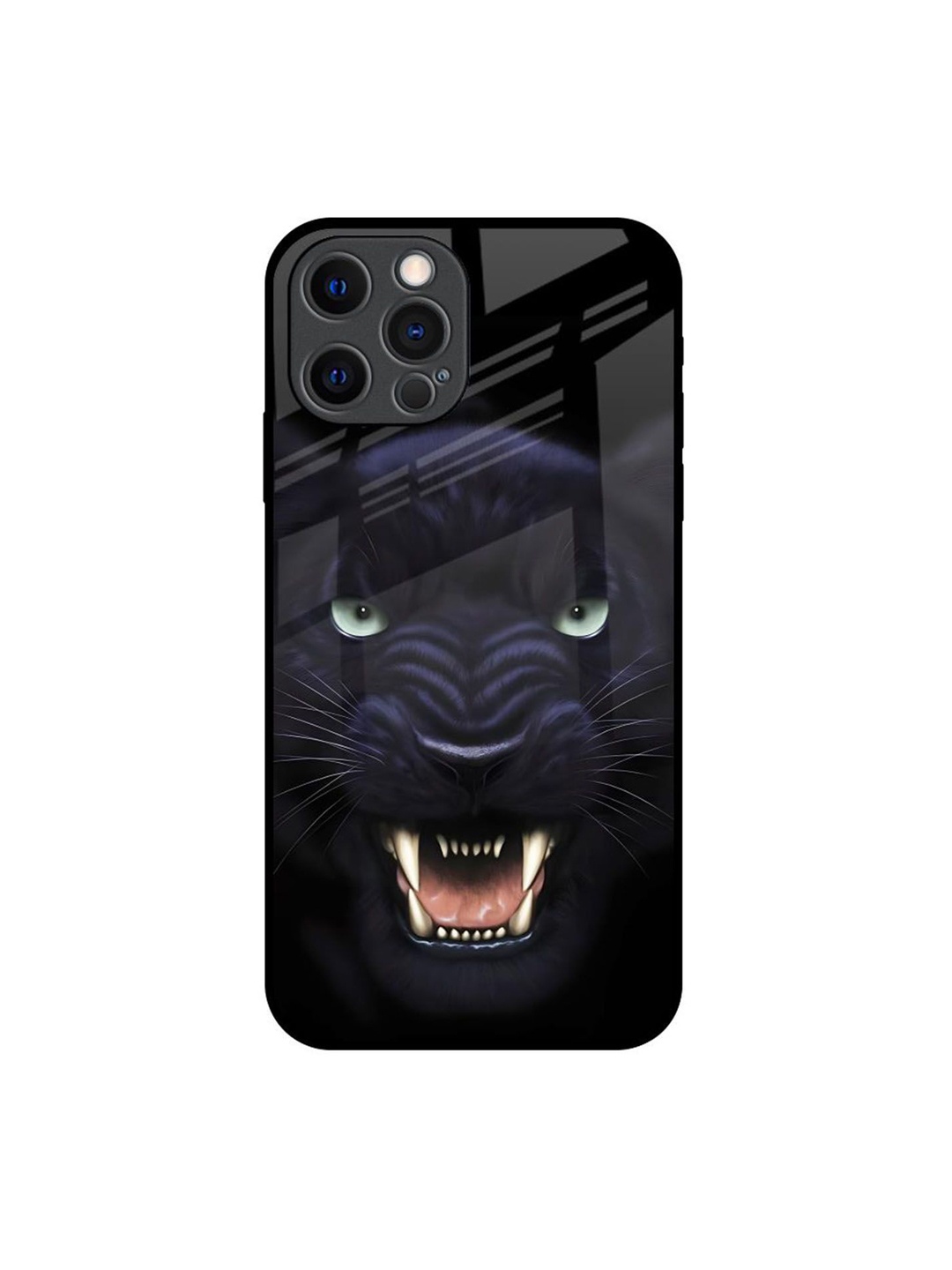 

QRIOH Quirky Printed iPhone 12 Pro Back Case Mobile Accessories, Black