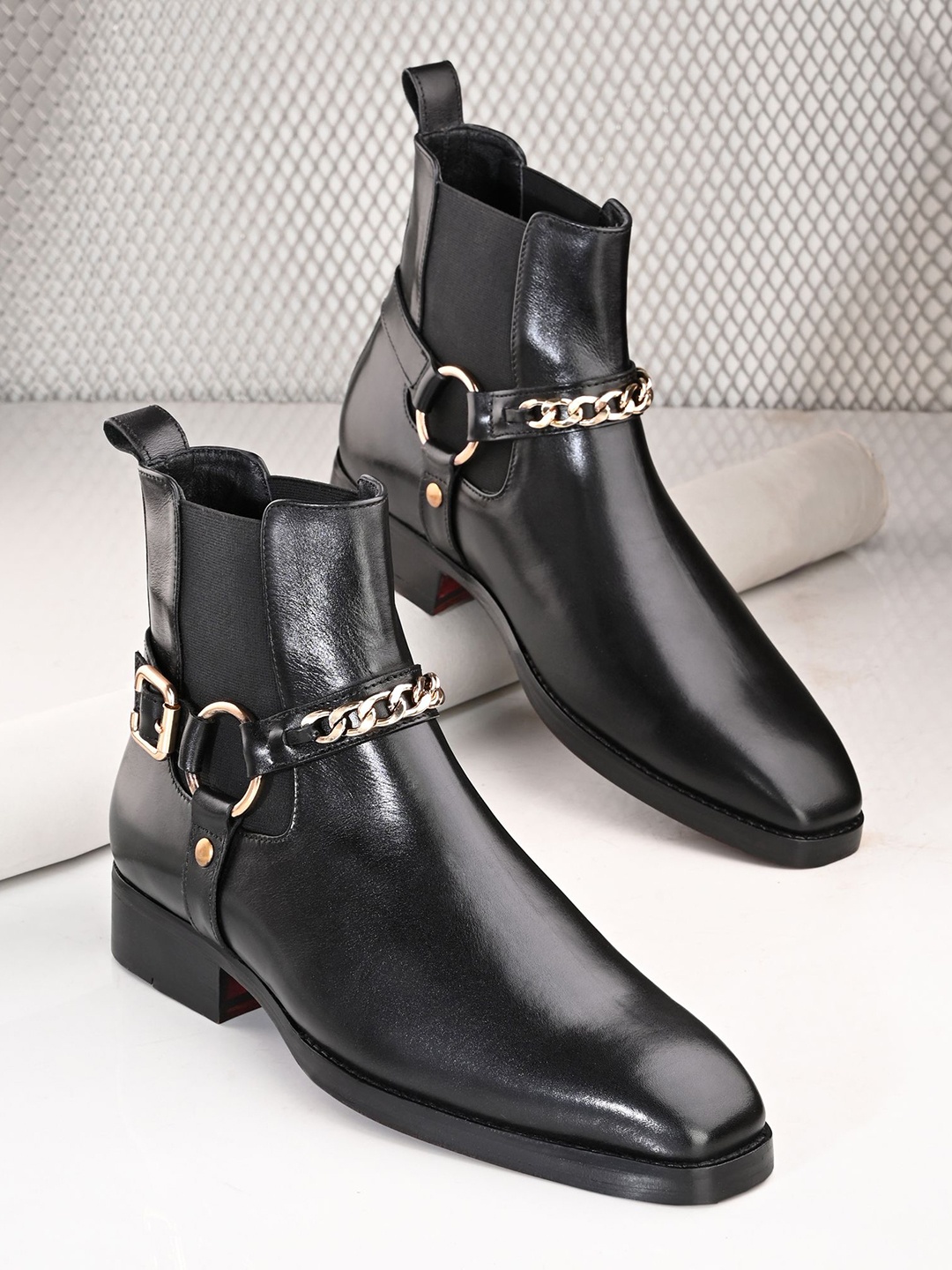 

MILLE DOLLARI Men Chelsea Boots, Black