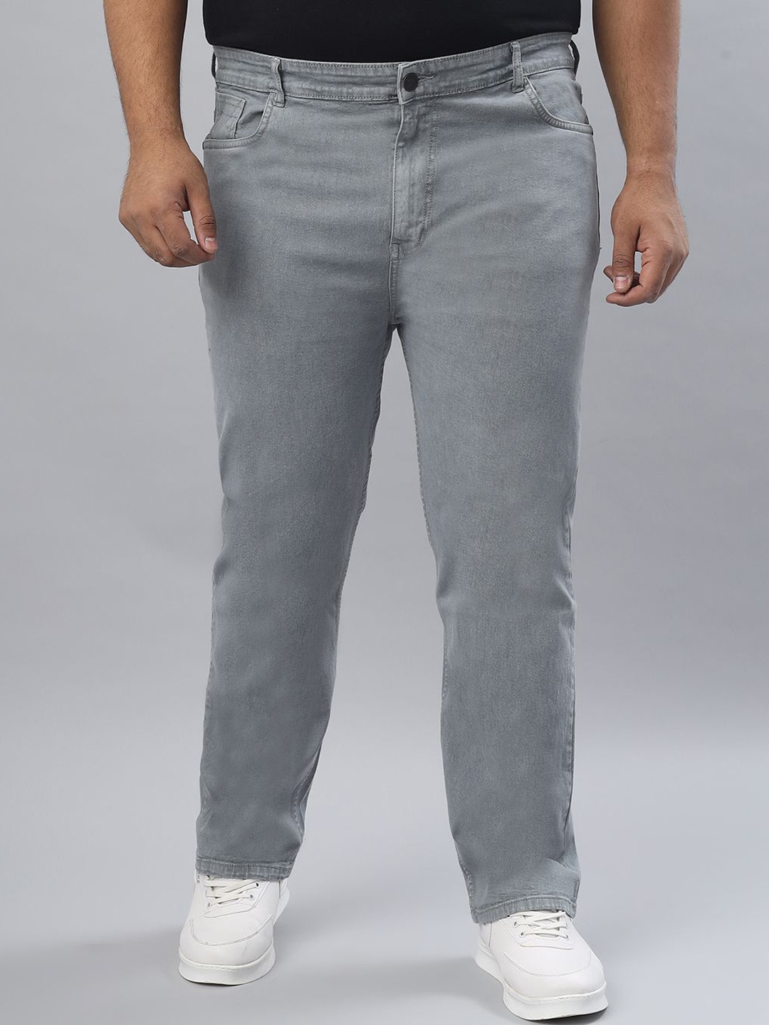 

ZUSH Men Cotton Regular Fit Jeans, Grey