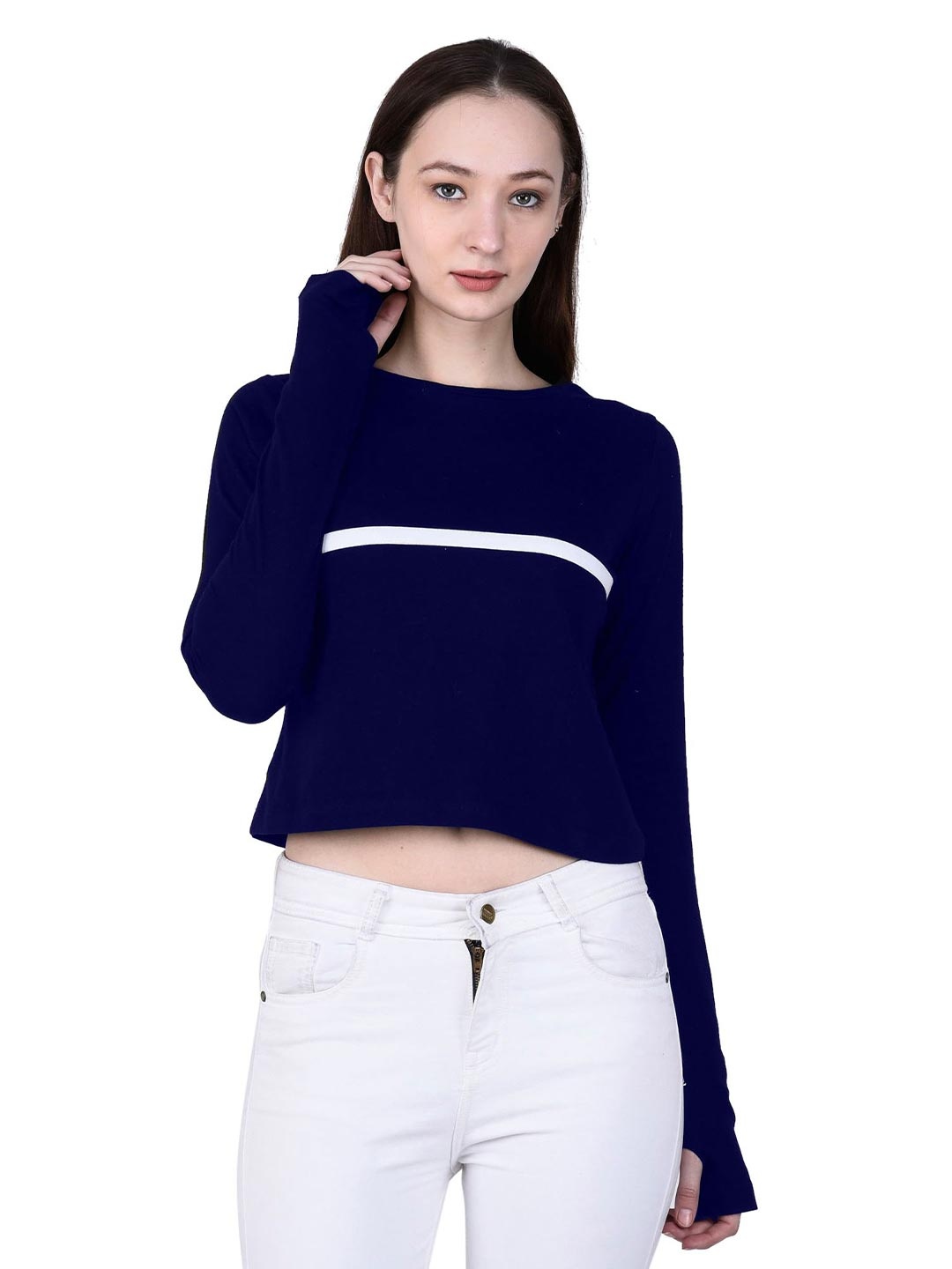 

ROARERS Cotton Crop Top, Na
