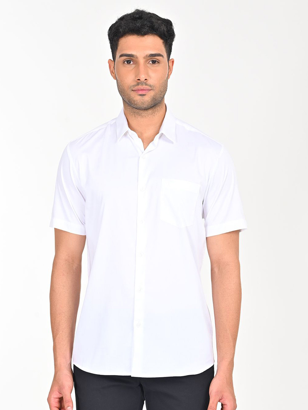 

Indian Terrain Men Slim Fit Opaque Casual Shirt, White
