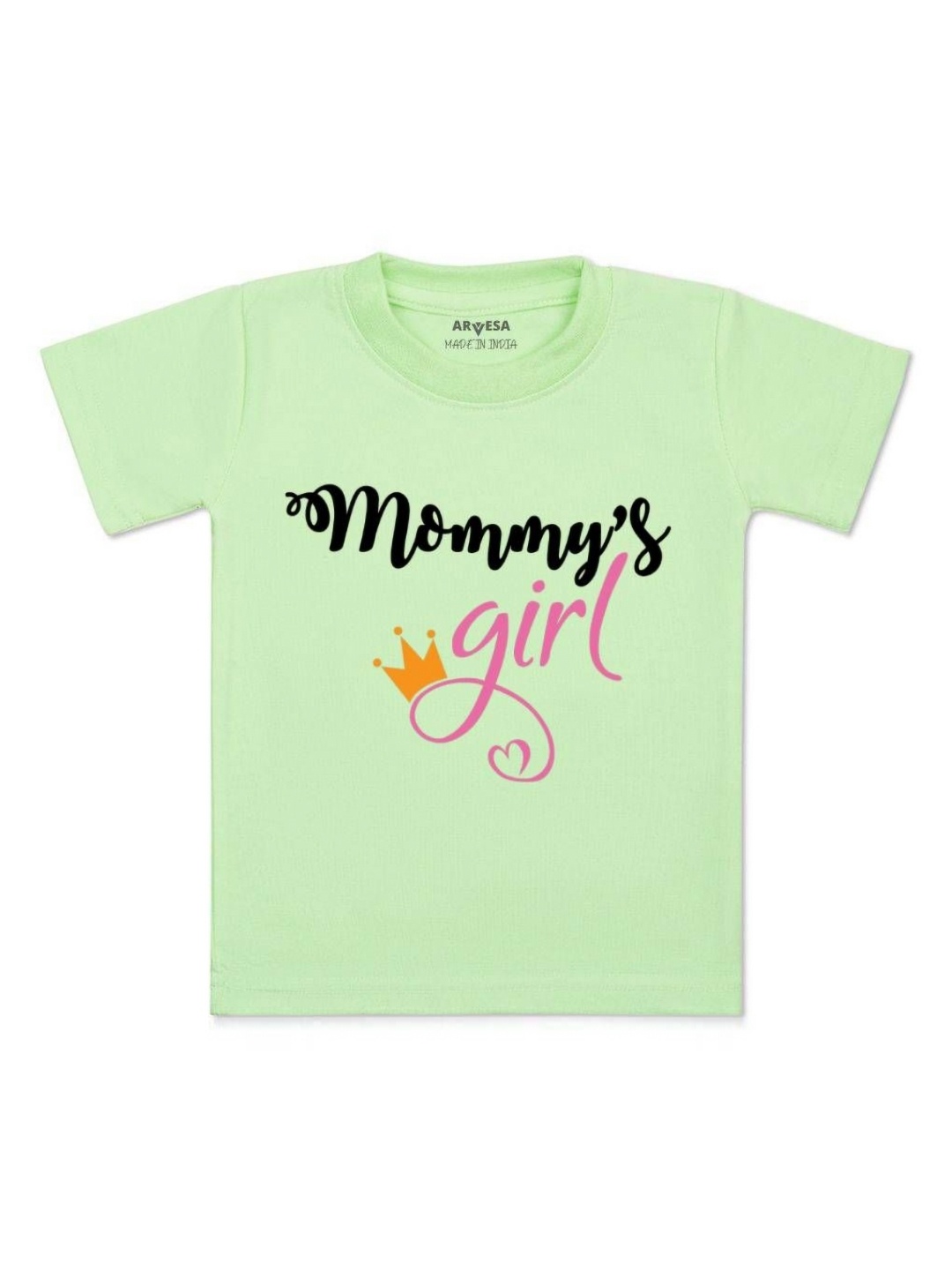 

Arvesa Kids Kids Mommy Girl Printed Tshirt, Green