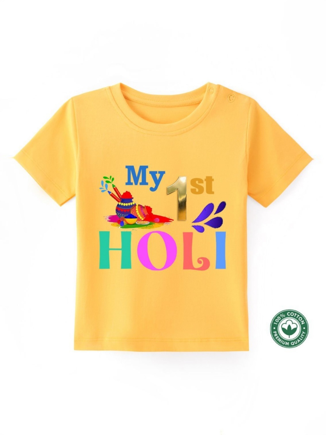 

BLUSHES Kids Printed T-shirt, Yellow