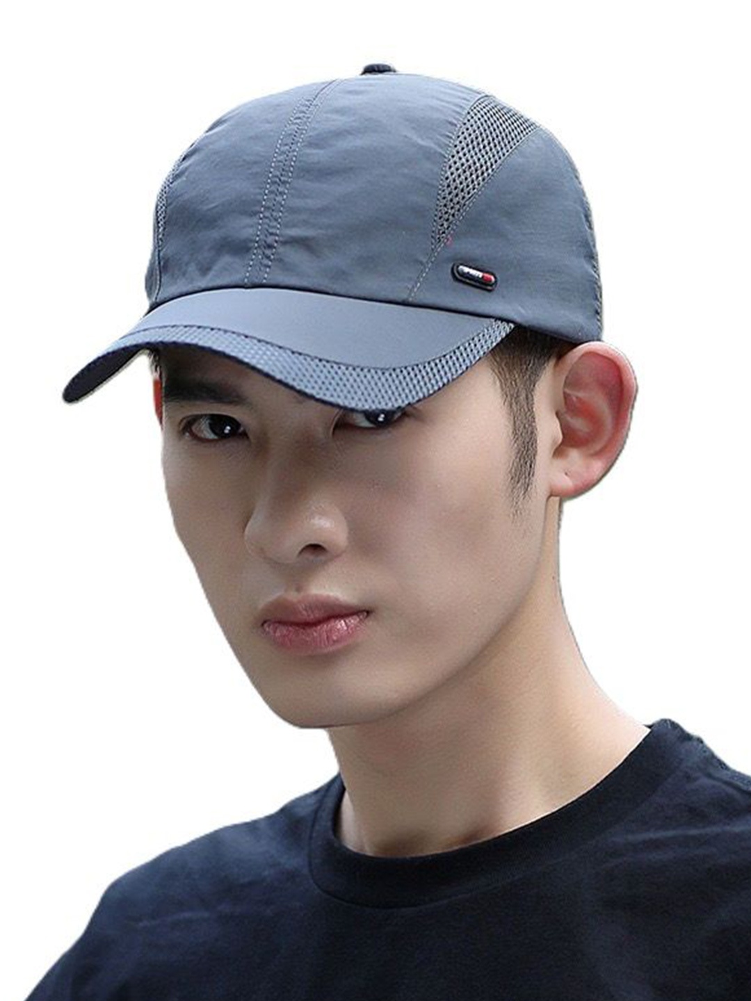 

Alexvyan Men Cricket & Baseball Breathable Cap, Grey