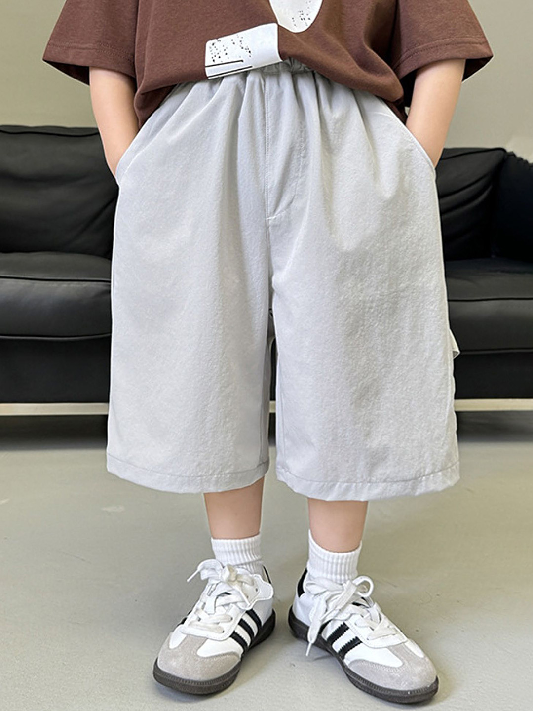 

LULU & SKY Boys Shorts, Grey