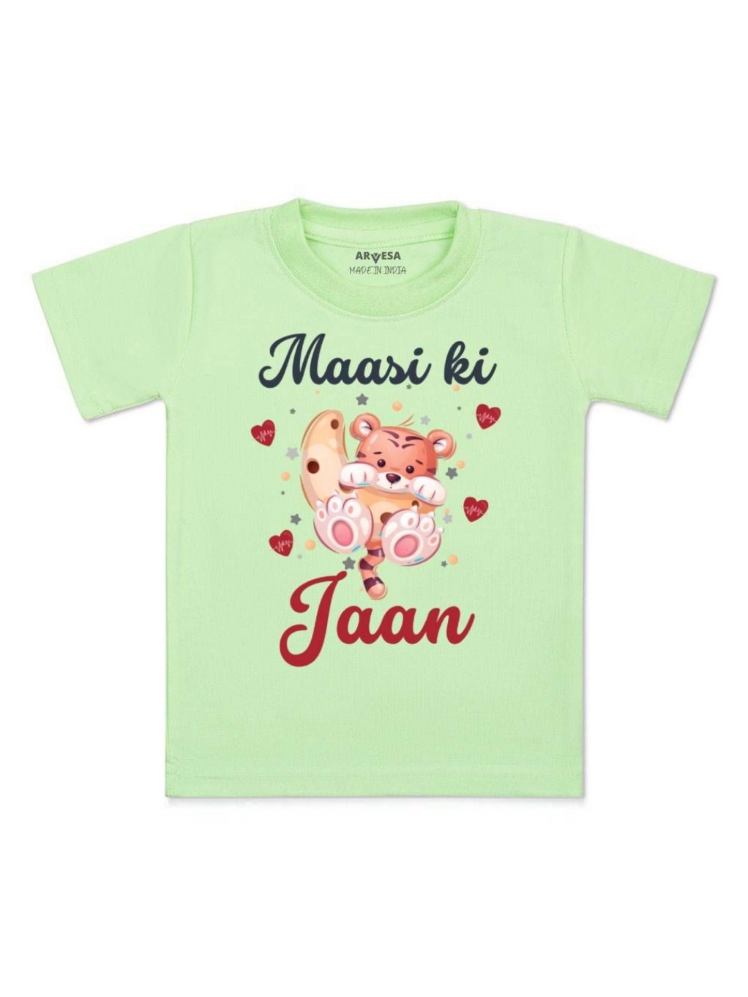 

Arvesa Kids Maasi Ki Jaan Printed Tshirt, Green