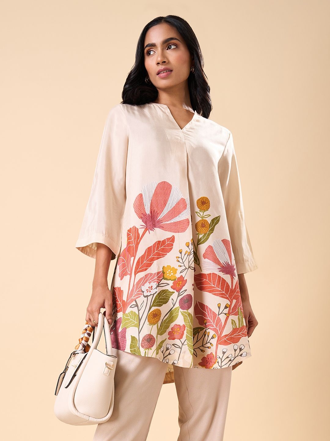 

Marigold Lane Printed Tunic, Beige