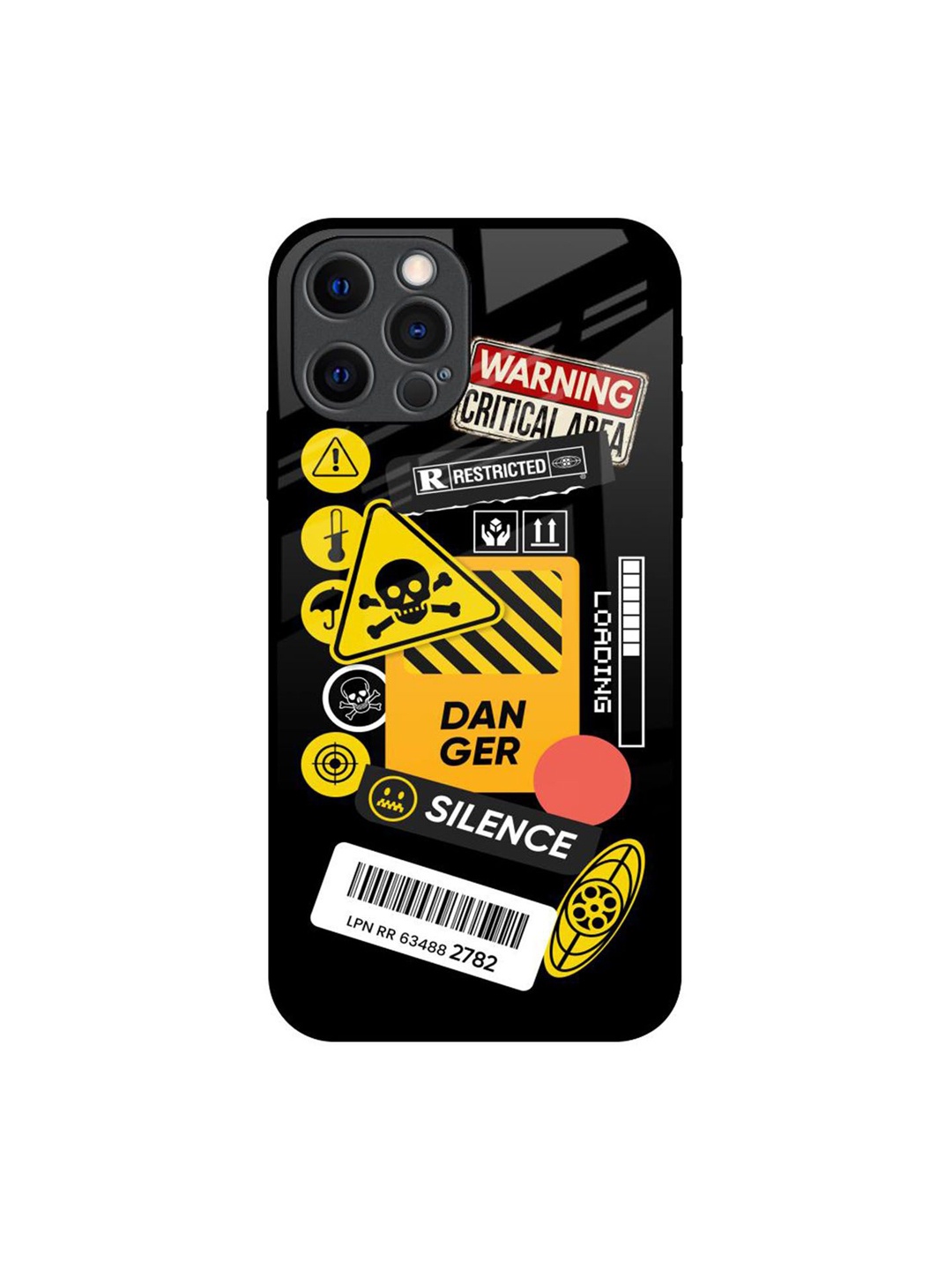 

QRIOH Typography Printed iPhone 12 Pro Back Case Mobile Accessories, Black
