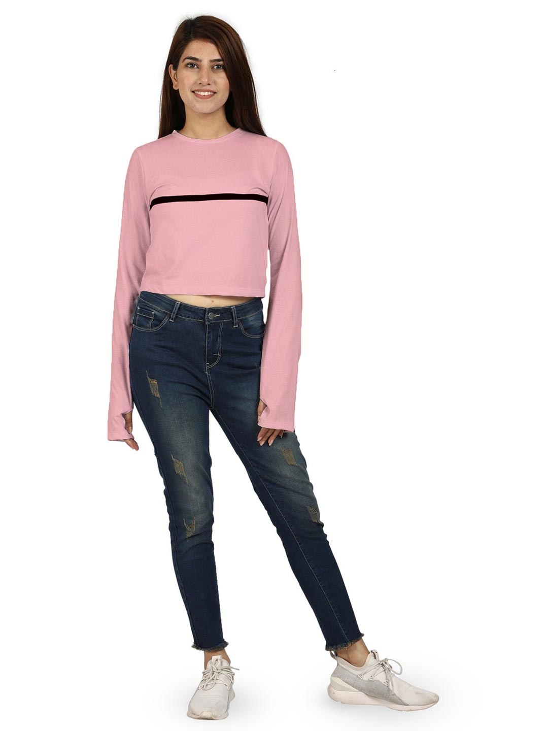 

ROARERS Cotton Crop Top, Na