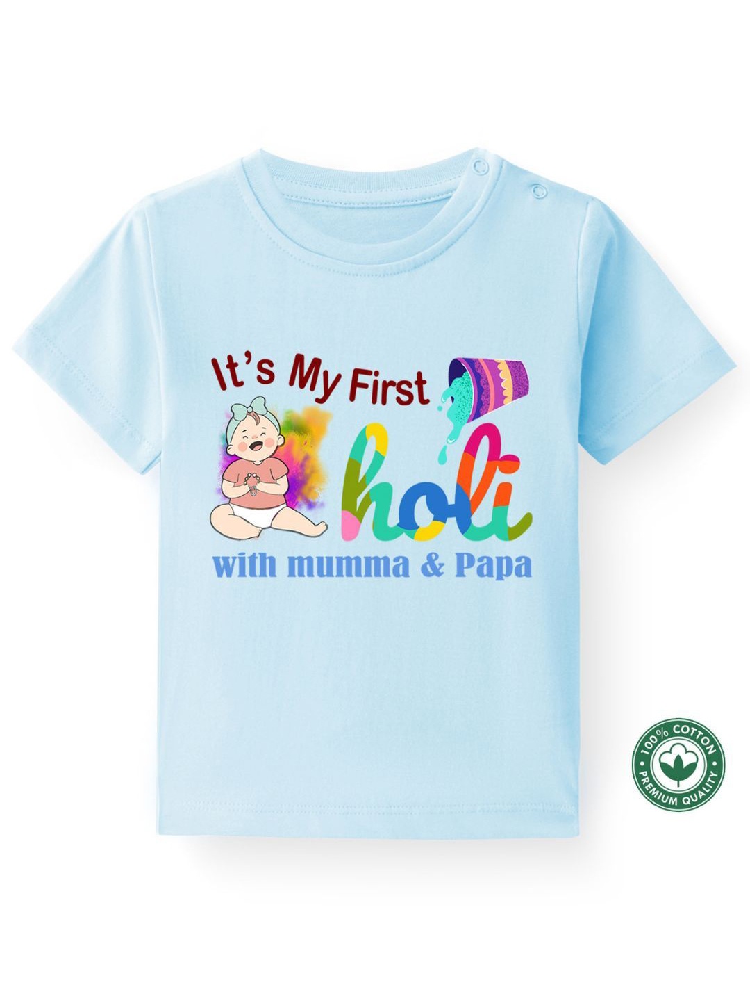 

BLUSHES Kids Printed T-shirt, Blue