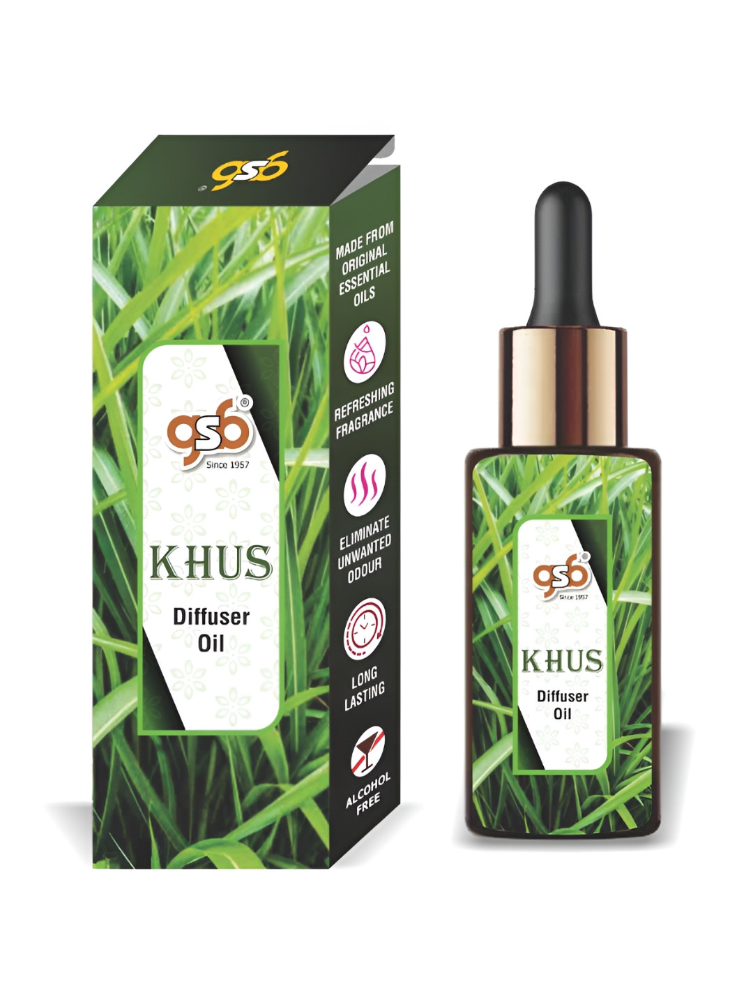 

GSB Transparent Khus Diffuser Oil - 15 ml