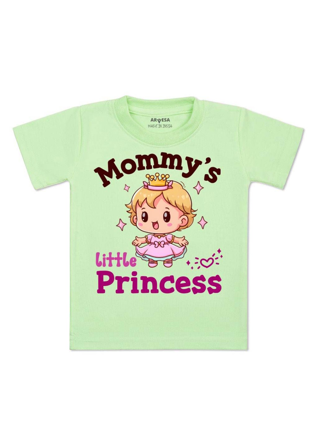 

Arvesa Kids Mommy Little Prince Printed Tshirt, Green