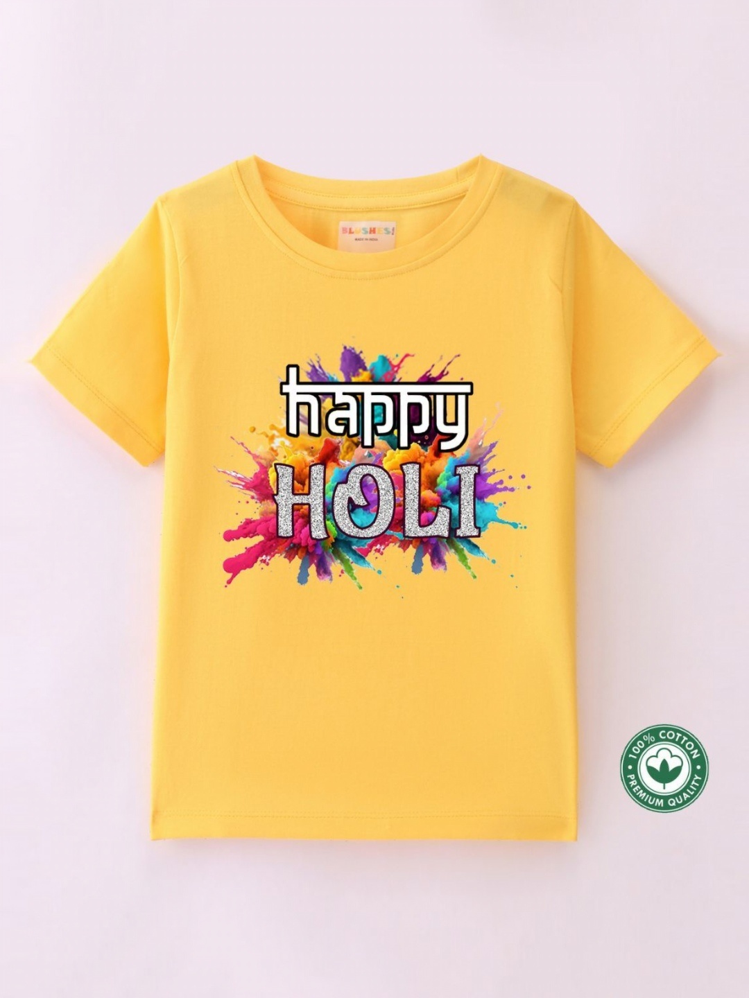 

BLUSHES Kids Printed T-shirt, Yellow