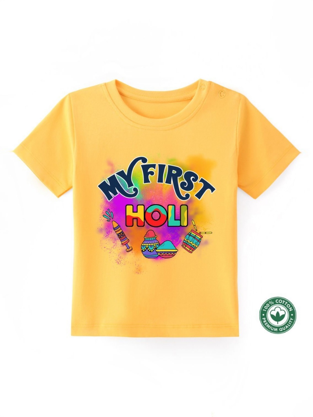

BLUSHES Kids Printed T-shirt, Yellow