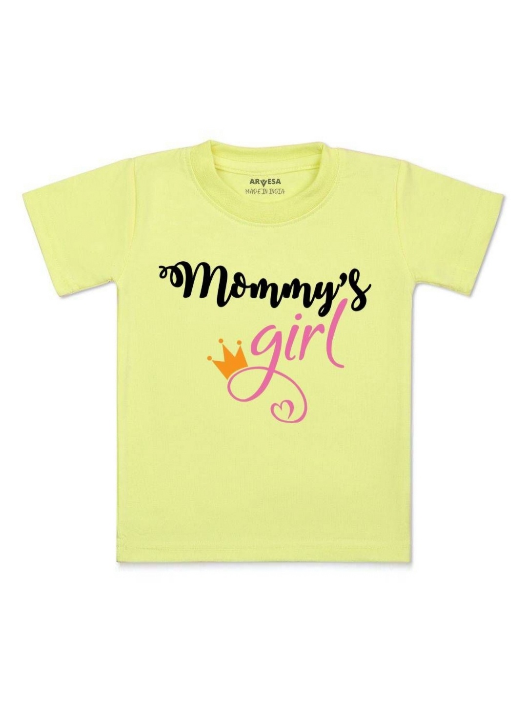 

Arvesa Kids Typography Printed T-shirt, Yellow