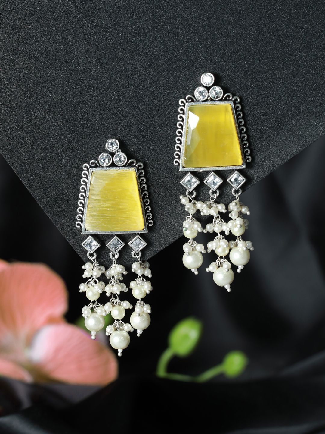 

Anouk Contemporary Drop Earrings, Yellow