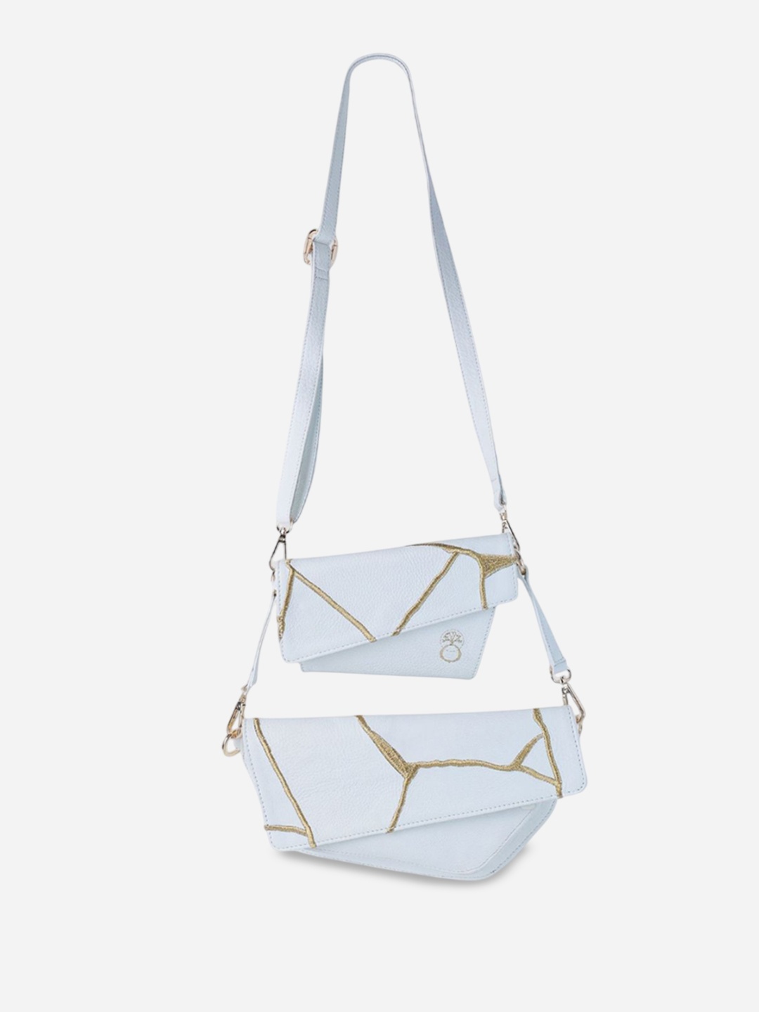

Econock Leather Half Moon Sling Bag, White