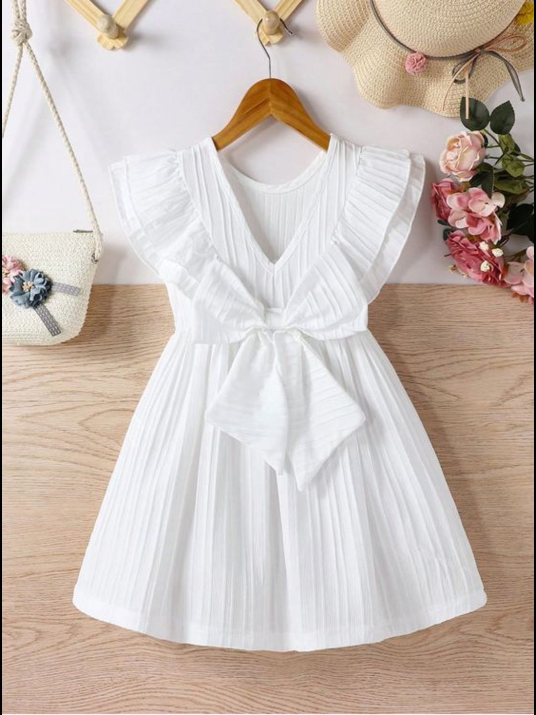 

BAESD Fit & Flare Dress, White