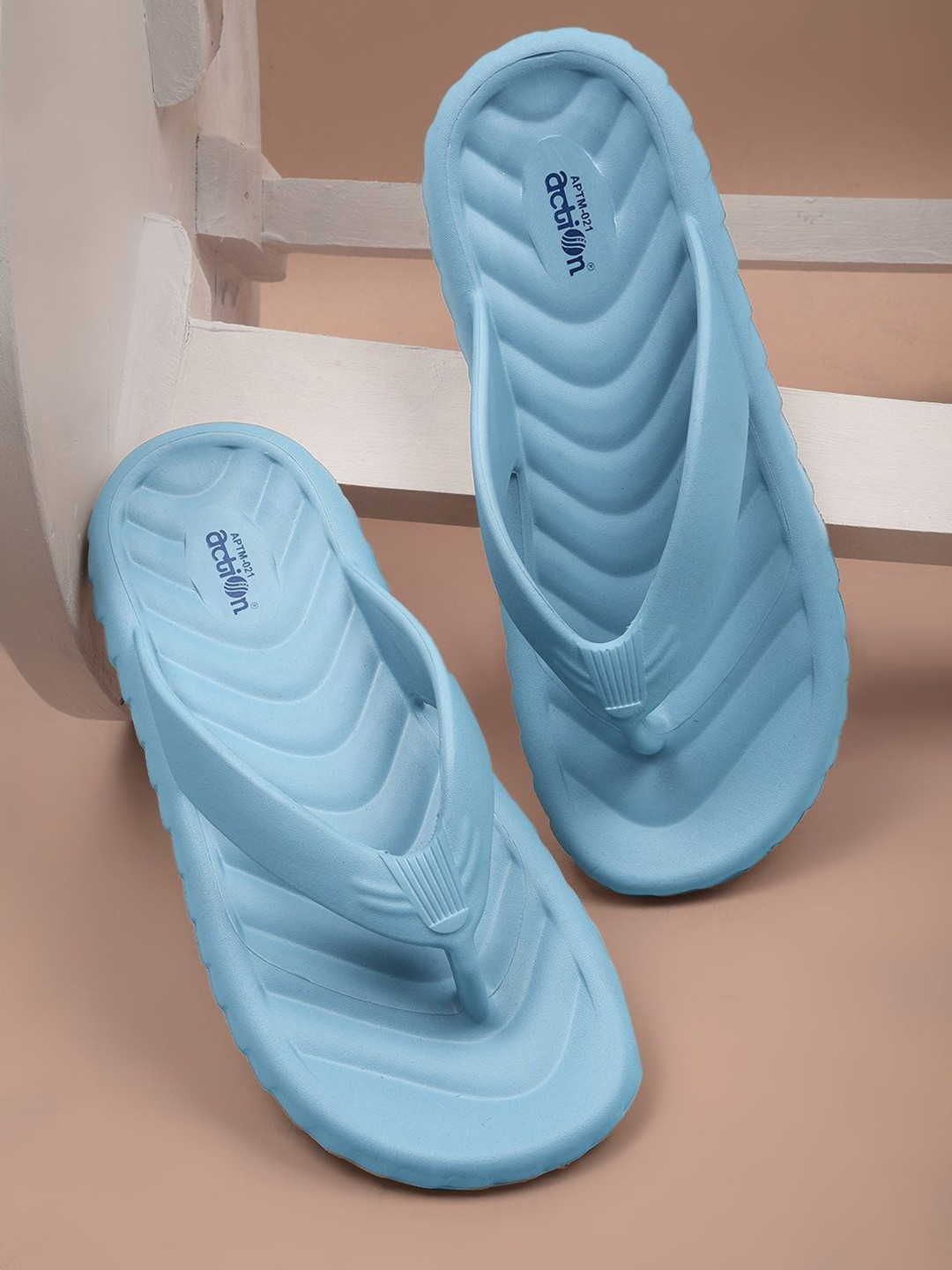 

Action Men Solid Thong Flip-Flops, Blue