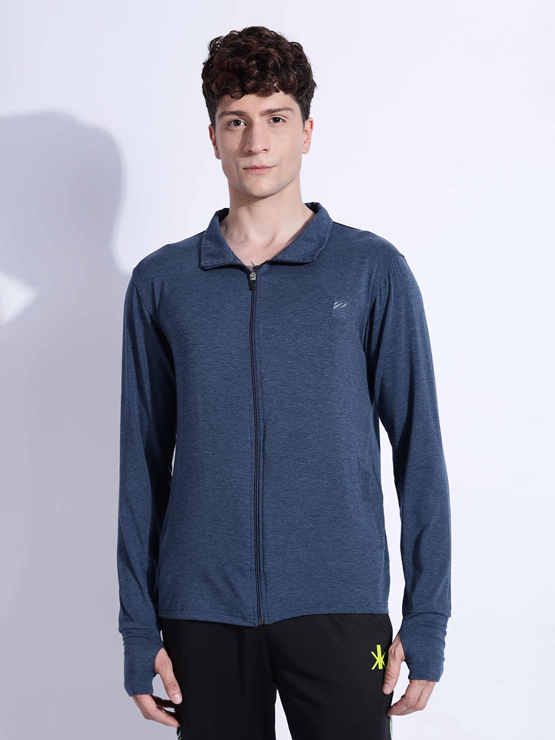 

BLUE TYGA Men Checked without Lightweight Crop Sporty Jacket