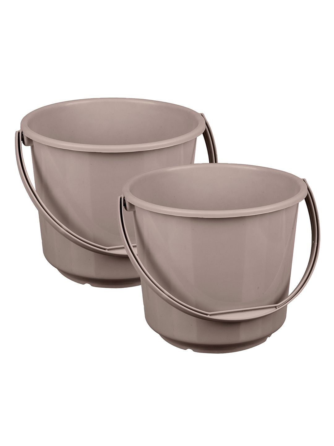 

Kuber Industries Brown 2 Pieces Bathroom Bucket 5L