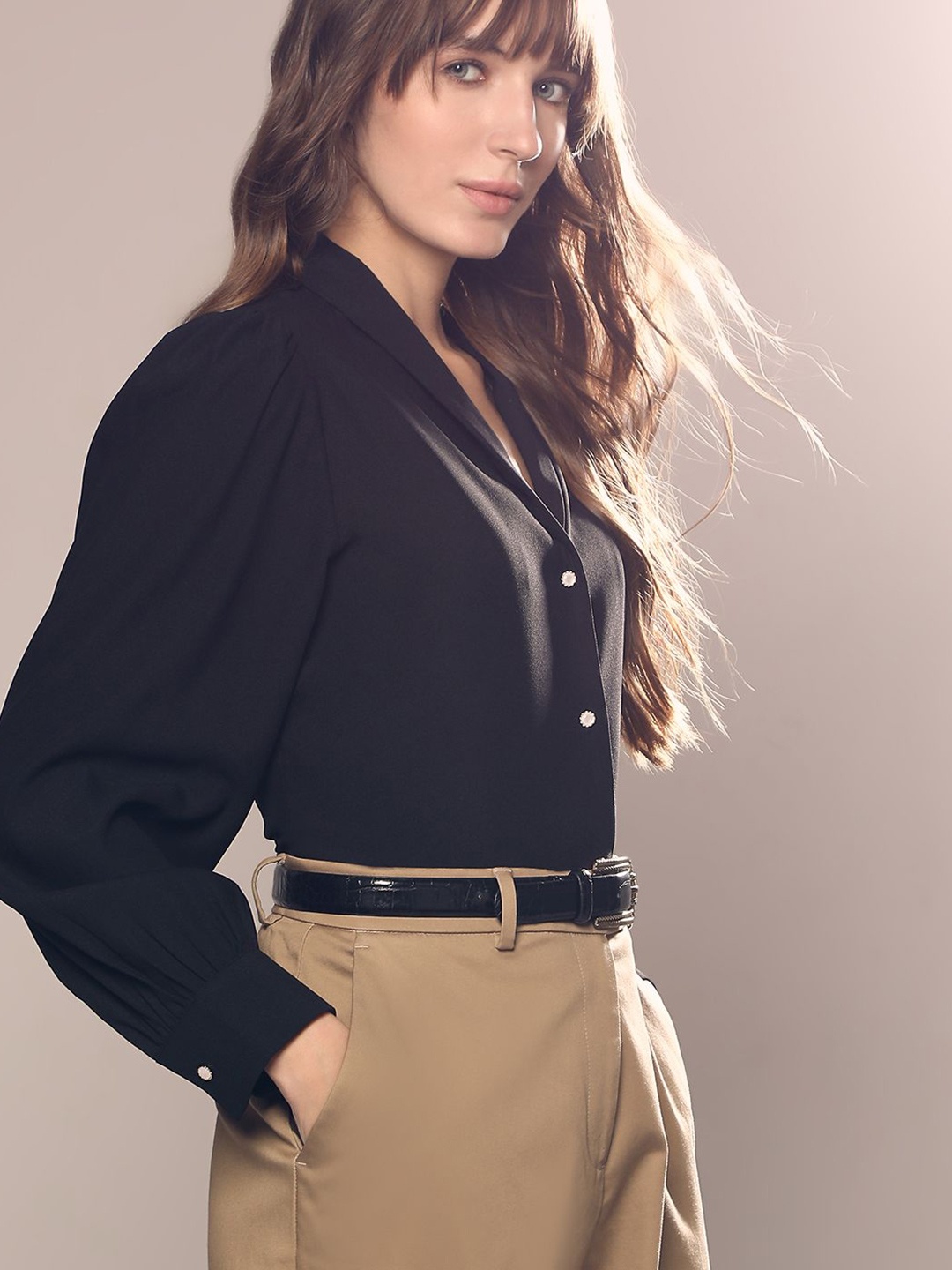 

Vero Moda Women Opaque Casual Shirt, Black