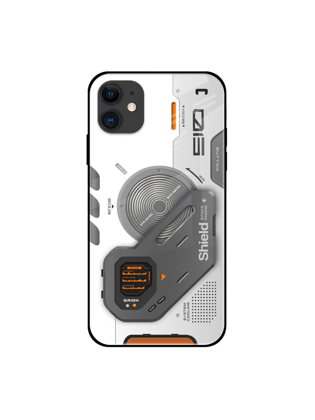 

QRIOH Liberty Cyber Printed iPhone 12 Mini Back Case, White
