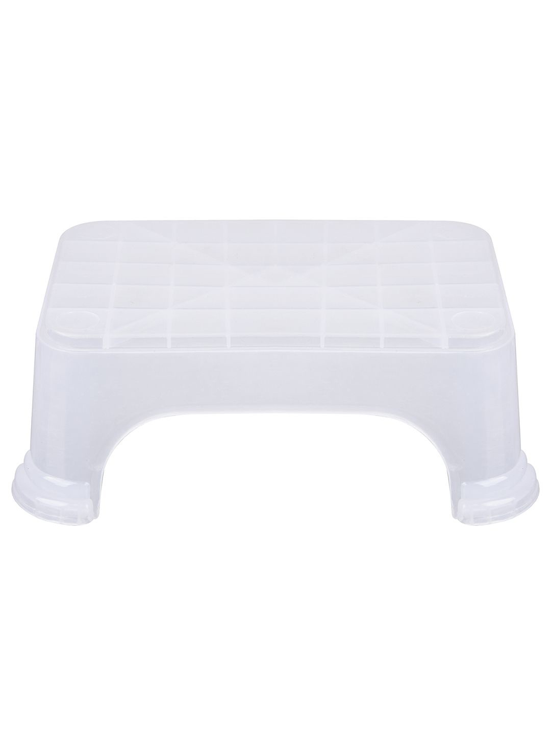 

Kuber Industries Transparent Square Portable & Feather Weight Step Stool
