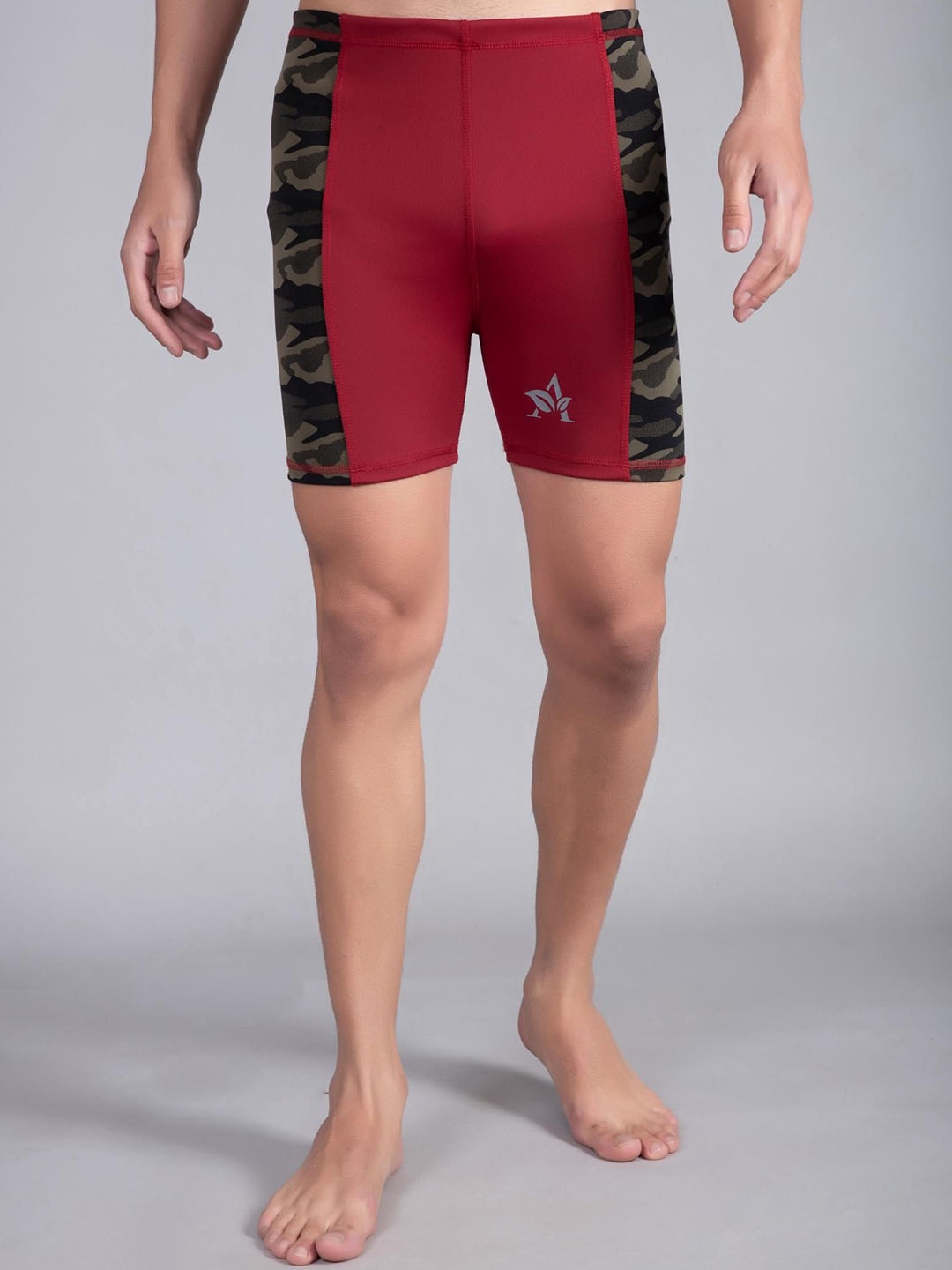 

UllasPemium Men Printed Swim Shorts, Green