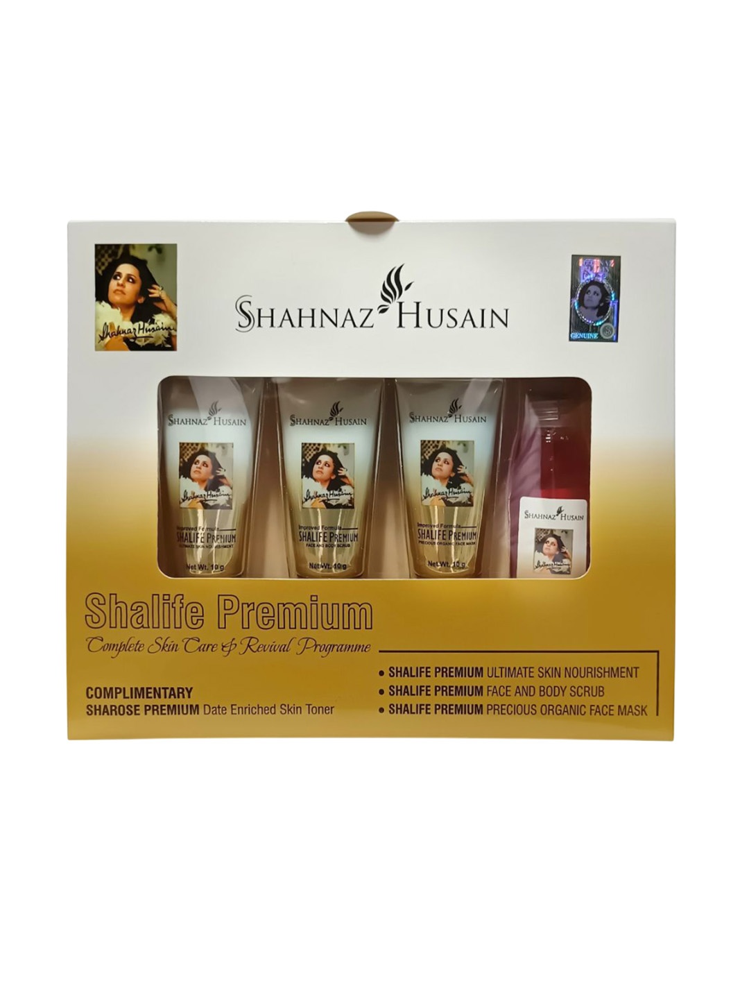 

Shahnaz Husain Shalife Premium Complete Skin Care & Revival Program Kit - 45 g, Gold